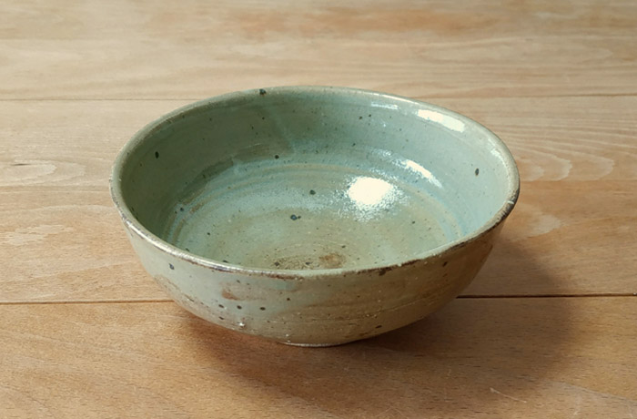陶芸-黄瀬戸釉薬の中鉢