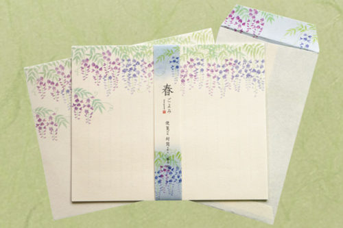藤の花 和紙レターセット