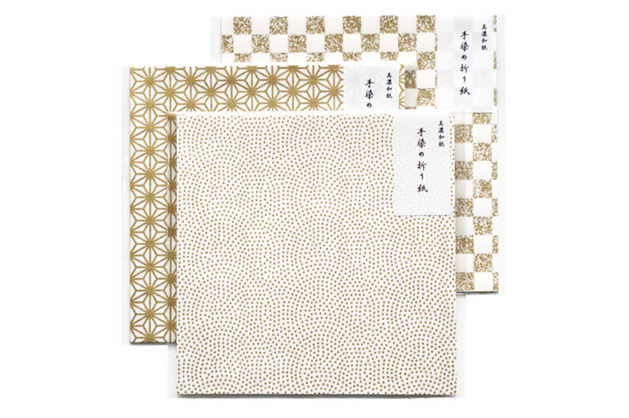 和紙の折り紙-伝統文様