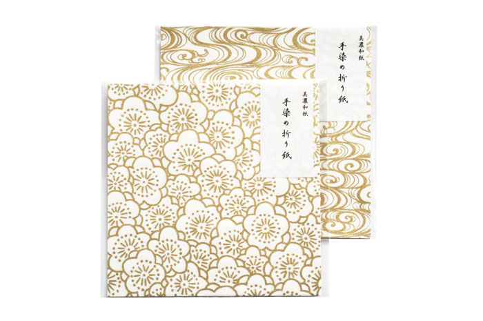 和紙折り紙-黄金色